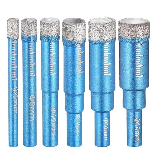 5-16mm Dry Diamond Core Drill Bit Set 3/16" — PATIKIL