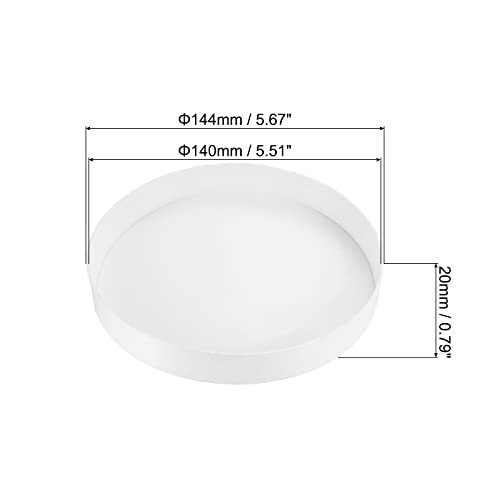 5.5"/140mm ID PVC Pipe End Cap Fitting, 2 Pack Furniture Grade Plug view 2