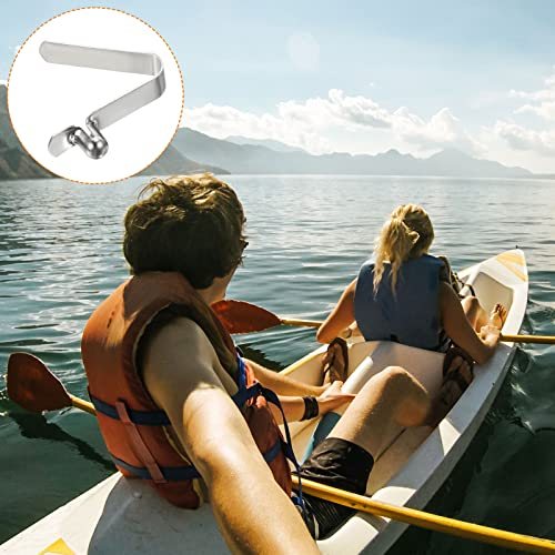 5.5x3.8mm Kayak Paddle Snaps, 8 Pack Pole Push Button Spring Clips Steel view 5