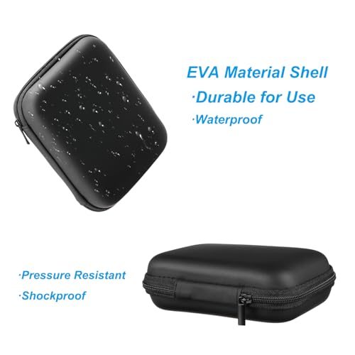 5.91x4.72 Electronic Organizer Case, 1Pcs EVA Hard Waterproof Rectangle view 3