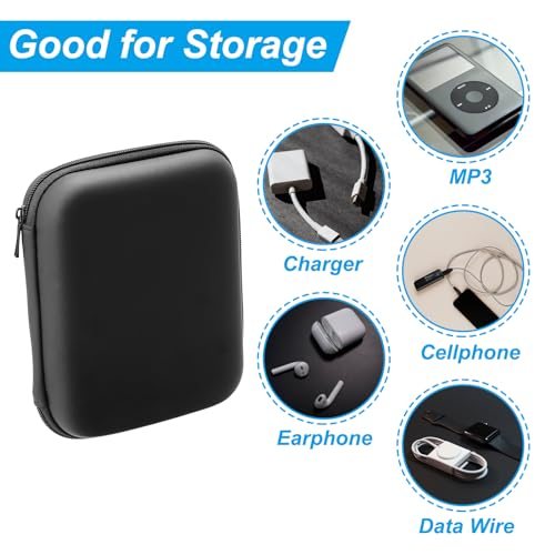 5.91x4.72 Electronic Organizer Case, 1Pcs EVA Hard Waterproof Rectangle view 5