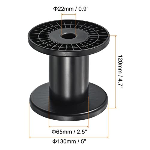 5 Inch Empty Spool, 2 Pack Plastic Ribbon Spools Wire Weaving Bobbins view 2