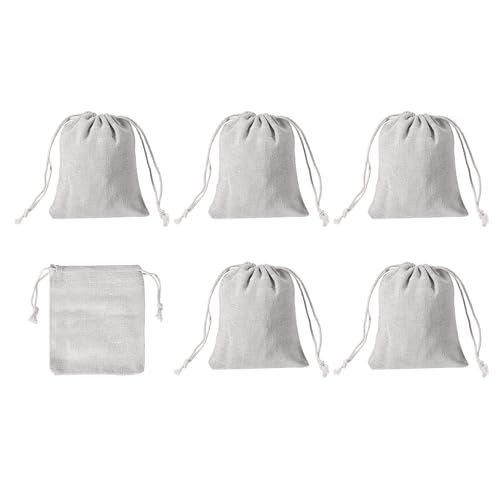 5"x4" Coin Sacks Bag Transit Canvas Money Bags Style 1 White 6Pcs — PATIKIL