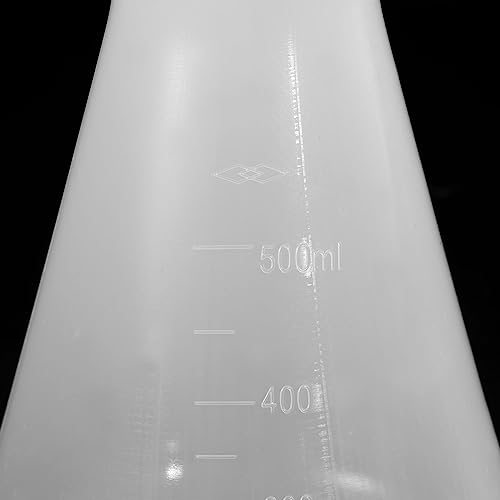 500ml Plastic Erlenmeyer Flask, 2 Pack Wide Mouth Conical Flask view 5