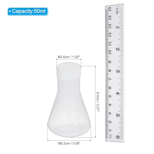 50ml Plastic Erlenmeyer Flask view 2