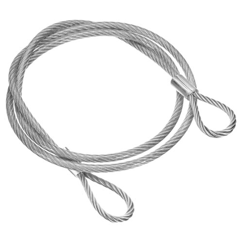51" Safety Cable Lock Security Wire Ropes 0.26" Dia Clear, 304 Stainless — PATIKIL