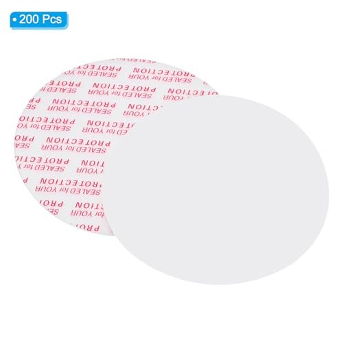 51mm/2" Foam Lid Liner PS Foam Resistant Tamper White Red view 3