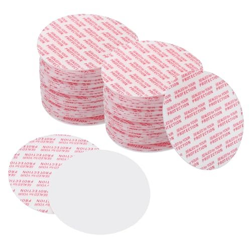 51mm/2" Foam Lid Liner PS Foam Resistant Tamper White Red — PATIKIL
