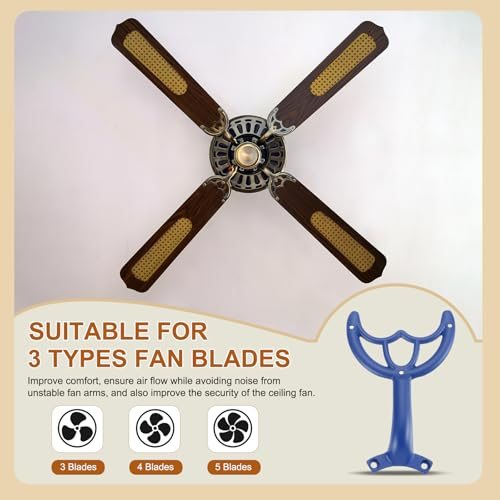 52" Ceiling Fan Blades Arms Replacement Dark Blue view 5