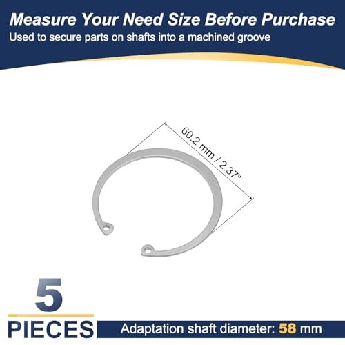 58mm ID Internal Retaining Rings view 2