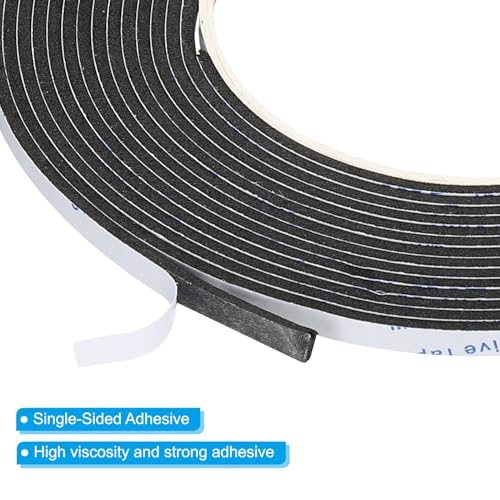 5m/16.4ft Sealing Foam Tape, 2 Pack 5mm Wide 2mm Thick Single Sided view 4