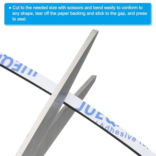 5m/16.4ft Sealing Foam Tape, 2 Pack 5mm Wide 2mm Thick Single Sided view 5