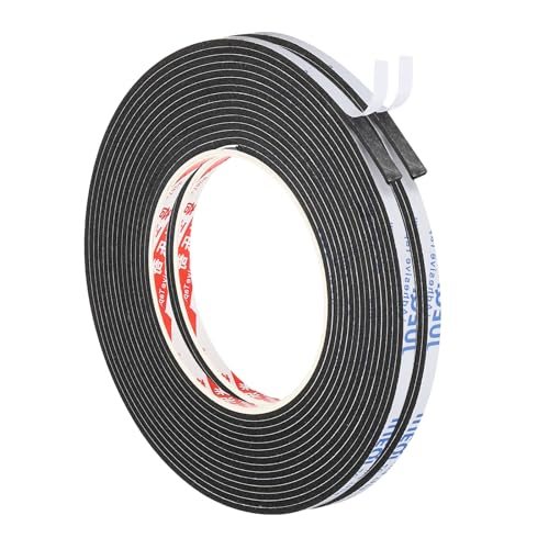 5m/16.4ft Sealing Foam Tape, 2 Pack 5mm Wide 2mm Thick Single Sided — PATIKIL