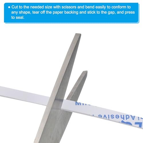 5m/16.4ft Sealing Foam Tape, 5mm Wide 1mm Thick Single Sided Weather view 5