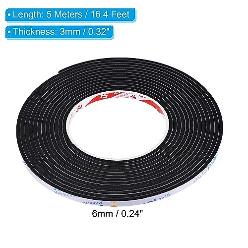 5m/16.4ft Sealing Foam Tape, Black view 2