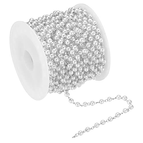 5m/16 Feet Faux Pearl Beading Chain — PATIKIL