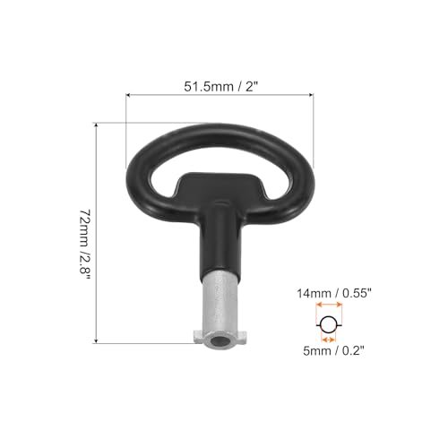 5mm/0.2" Hole Socket Spanner Key, Stainless Steel Electrical Cabinet Gas view 2