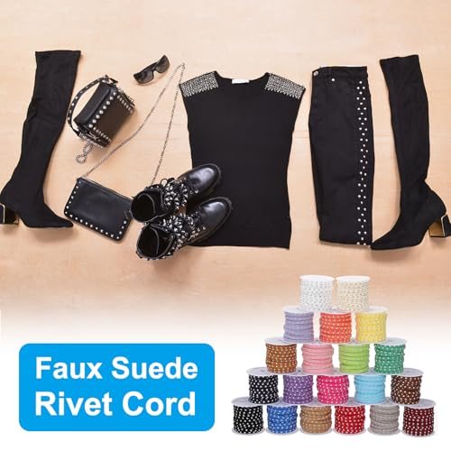 5mm Micro Fibre Flat Leather Lace Beading String Ribbon view 5