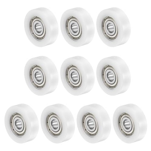 5x22x7mm Ball Bearing Guide Pulley Roller 10PCS Nylon Round Wheel — PATIKIL