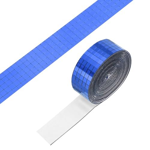 5x5mm Self Adhesive Mirrors Mosaic Tiles 2500pcs Blue — PATIKIL