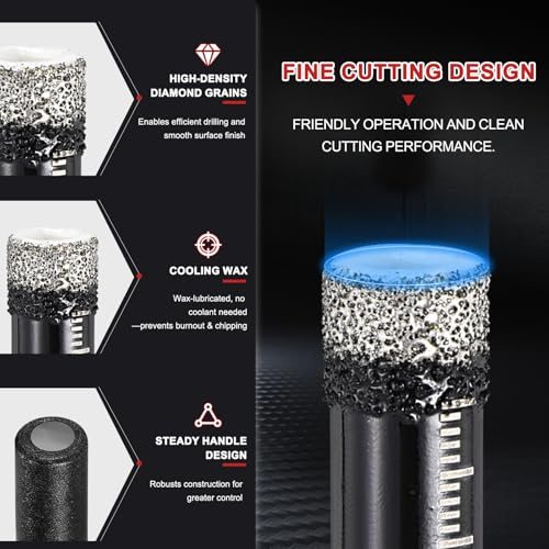 6-16mm Dry Diamond Core Drill Bit Set 15/64" view 4