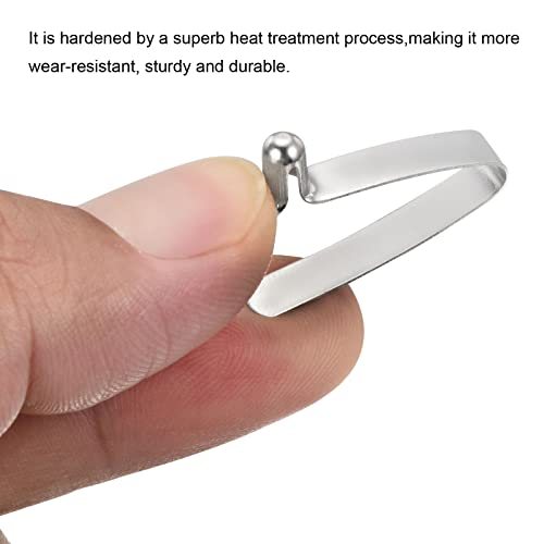 6.5x4mm Kayak Paddle Snaps, 5 Pack Pole Push Button Spring Clips Steel view 4