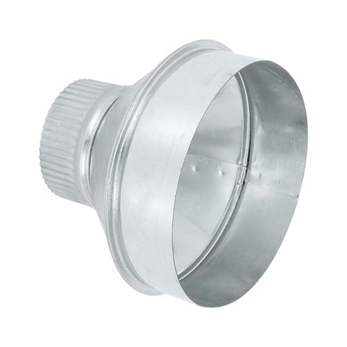 6 Inch to 3 Inch Duct Reducer, Galvanized Steel Round Air Duct Reducer — PATIKIL