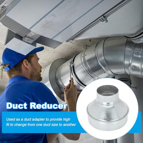 6 Inch to 3 Inch Duct Reducer, Galvanized Steel Round Air Duct Reducer view 4