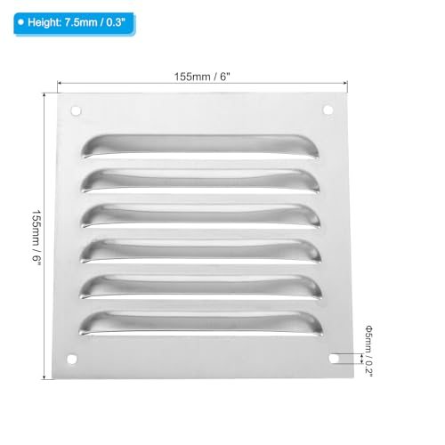 6 Inch Vent Cover, 304 Stainless Steel Screen Air Grille Ventilation view 2