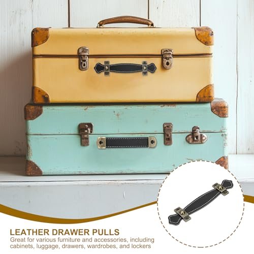 6" Leather Drawer Pulls view 4