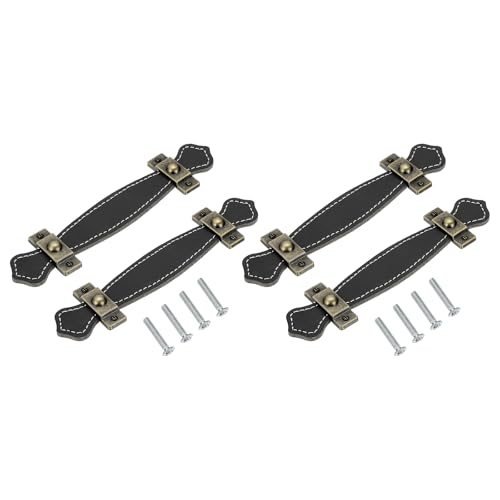 6" Leather Drawer Pulls — PATIKIL