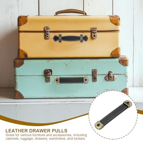 6" Leather Drawer Pulls view 4