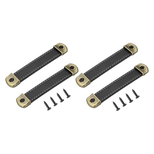 6" Leather Drawer Pulls — PATIKIL