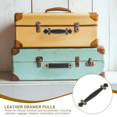 6" Leather Drawer Pulls view 4