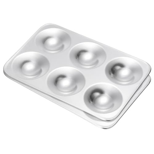 6 Well Paint Tray Palette, 2 Pack Washable Paint Palette Aluminum Paint — PATIKIL