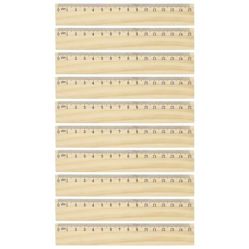 6" Wooden Rulers, 24Pcs Drafting Ruler — PATIKIL