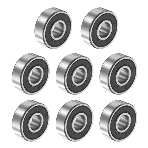 606RS 6mmx17mmx6mm Deep Groove Ball Bearing Plastic Sealed, Double — PATIKIL