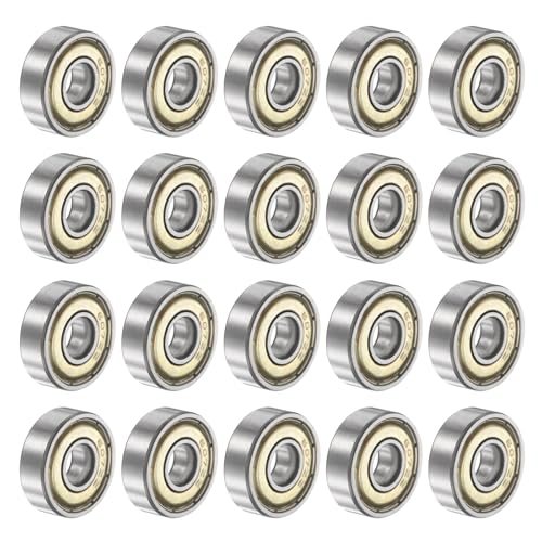 607ZZ 7mm x 19mm x 6mm Deep Groove Ball Bearing Metal Sealed 20Pcs — PATIKIL