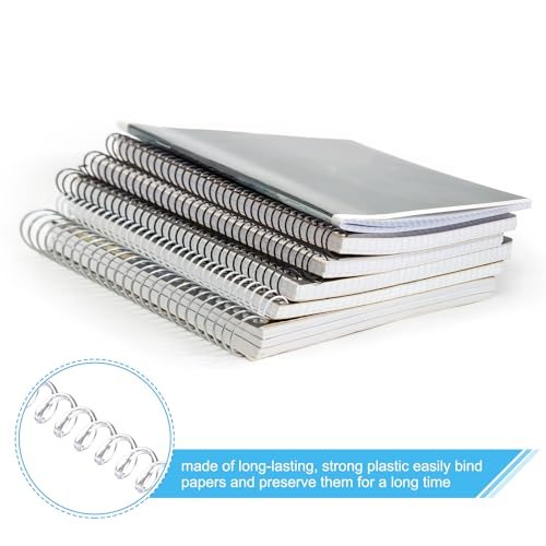 6mm(1/4") Plastic Spiral Binding Coils, 20 Pcs Binding Spirals 30 Sheet view 3