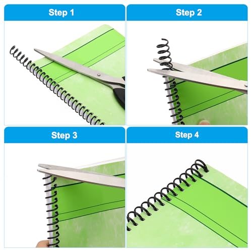 6mm(1/4") Plastic Spiral Binding Coils, 20 Pcs Binding Spirals 30 Sheet view 5