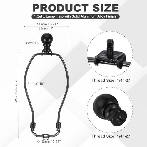 7.5" Lamp Harp Kit view 2