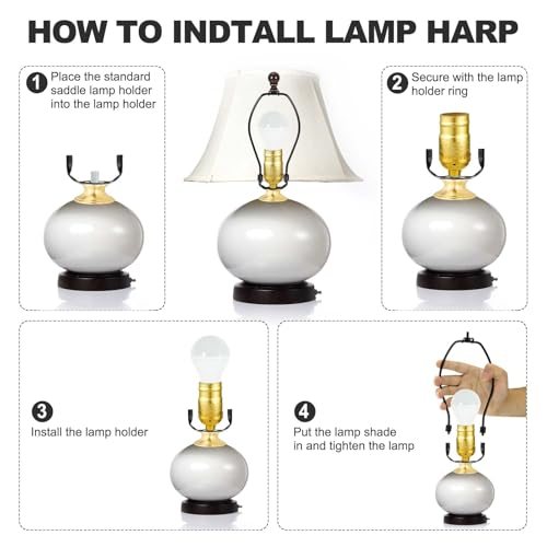 7.5" Lamp Shade Harp Holder view 4