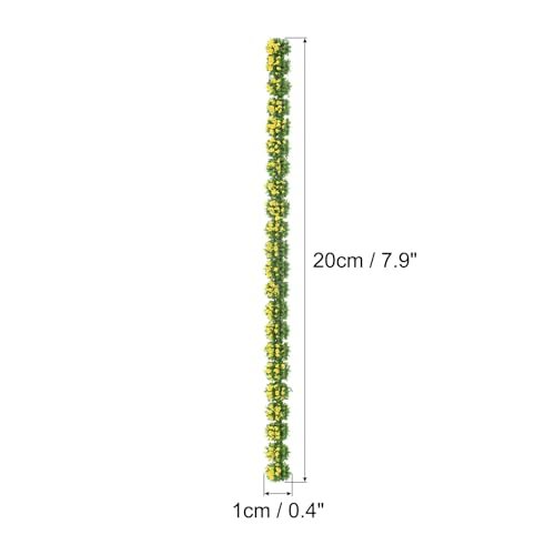 7.9" Miniature Shrub Strips, 1 Set/6Pcs Static Flower Shrub Vegetation view 2