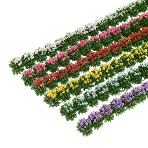 7.9" Miniature Shrub Strips, 1 Set/6Pcs Static Flower Shrub Vegetation view 4