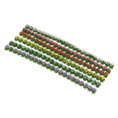 7.9" Miniature Shrub Strips, 1 Set/6Pcs Static Flower Shrub Vegetation — PATIKIL