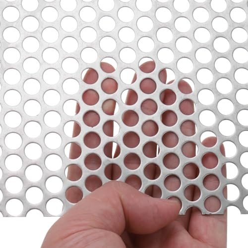 7.9" x 3.9" 304 Stainless Steel Perforated Sheet view 3