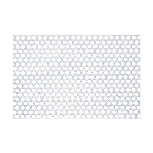 7.9" x 3.9" 304 Stainless Steel Perforated Sheet — PATIKIL
