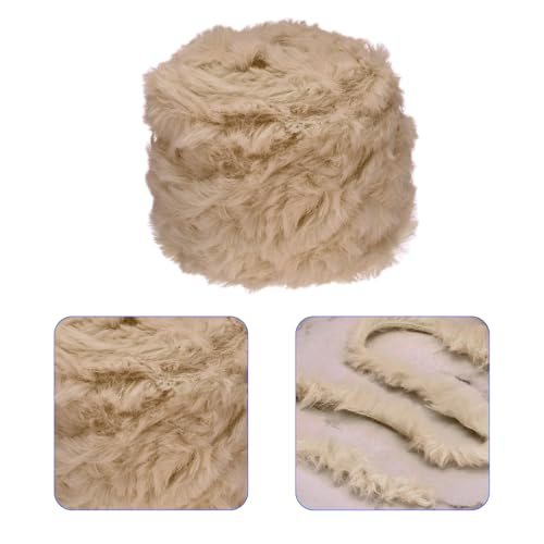 70yds Faux Fur Yarn, Fuzzy Yarn Crochet Fluffy Yarn Soft Chunky Polyester view 3