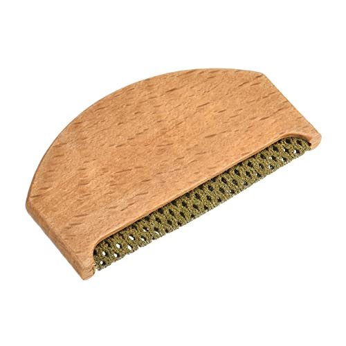 75mm Wood Sweater Comb Fabric Shaver Cleaning Tools Golden view 3