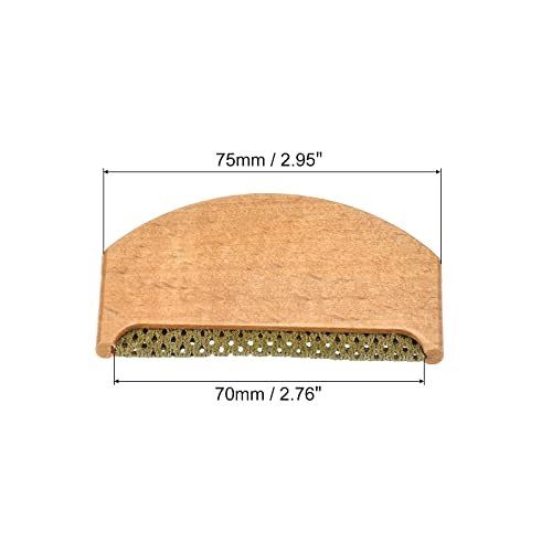75mm Wood Sweater Comb Fabric Shaver Cleaning Tools Golden view 2